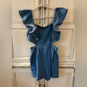 denim romper